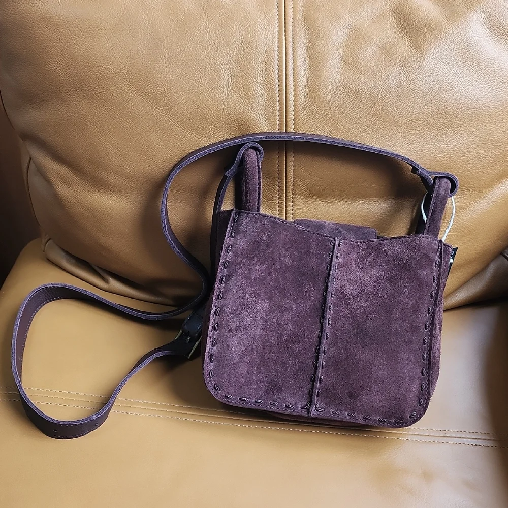 Elegant Suede Women's Bag - Picture 1 of 11